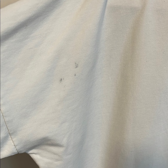 PISTACHE White Cotton Top with Black Faux Fur LOVE Design, Size S/M - Picture 10 of 10